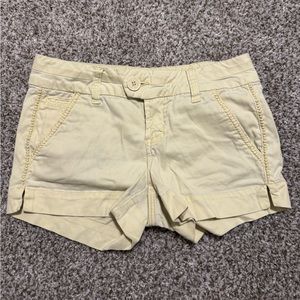 Yellow Buckle shorts